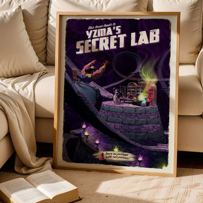 Yzma's Secret Lab Travel Poster