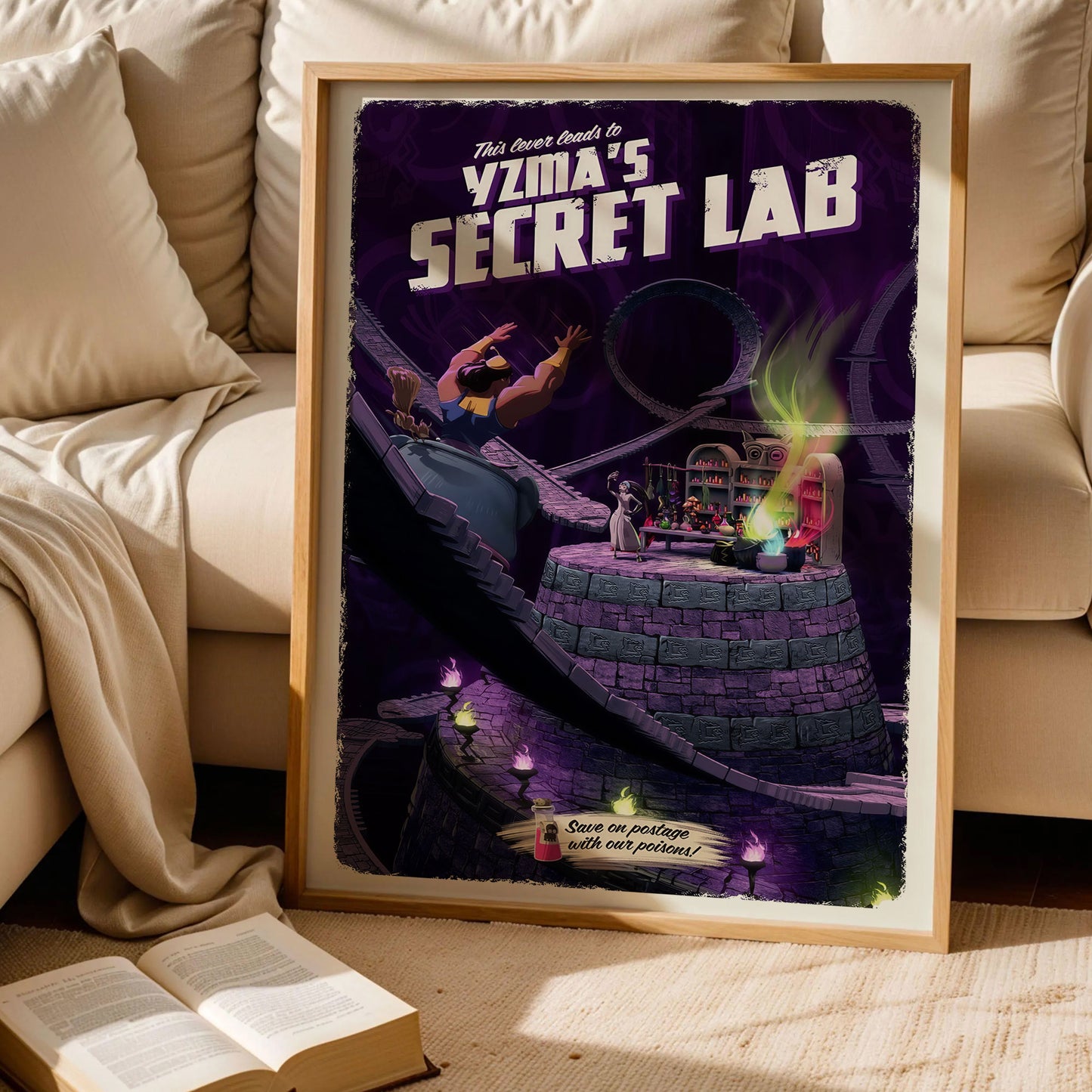 Yzma's Secret Lab Travel Poster