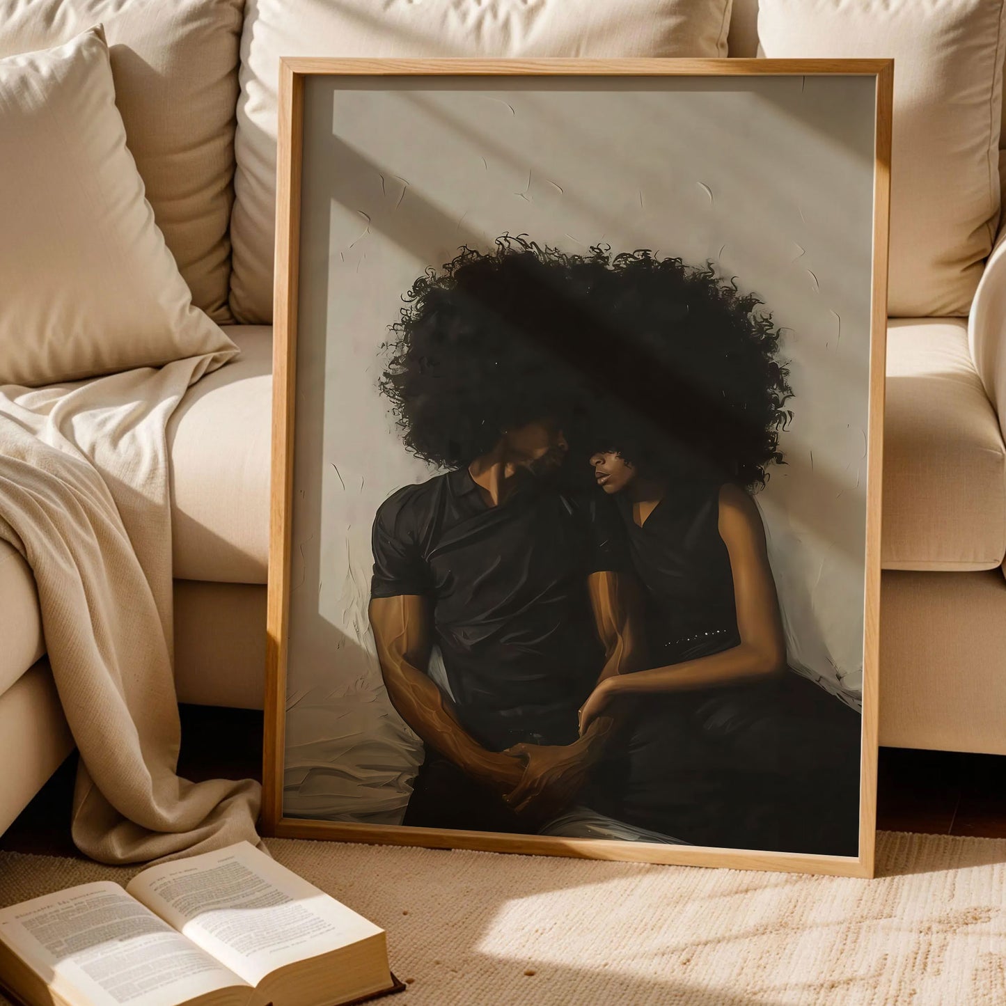 Black Woman and Man Art
