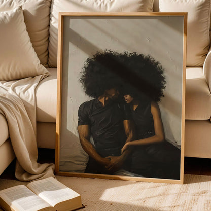 Black Woman and Man Art