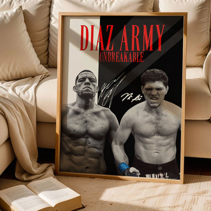 Nate Diaz UFC Poster