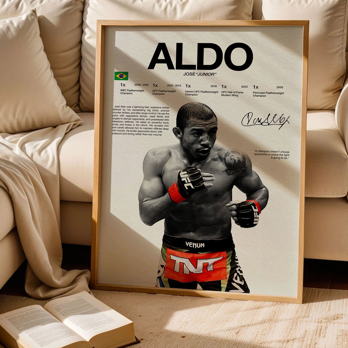 Aldo UFC Champion Poster