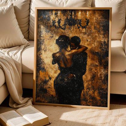 Black Couple Wall Art