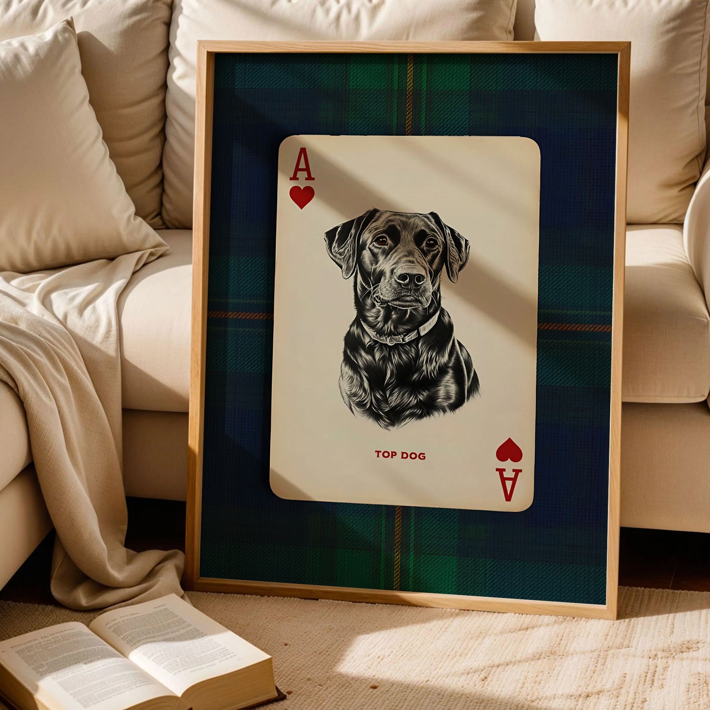 Black Lab Dog Portrait Poster