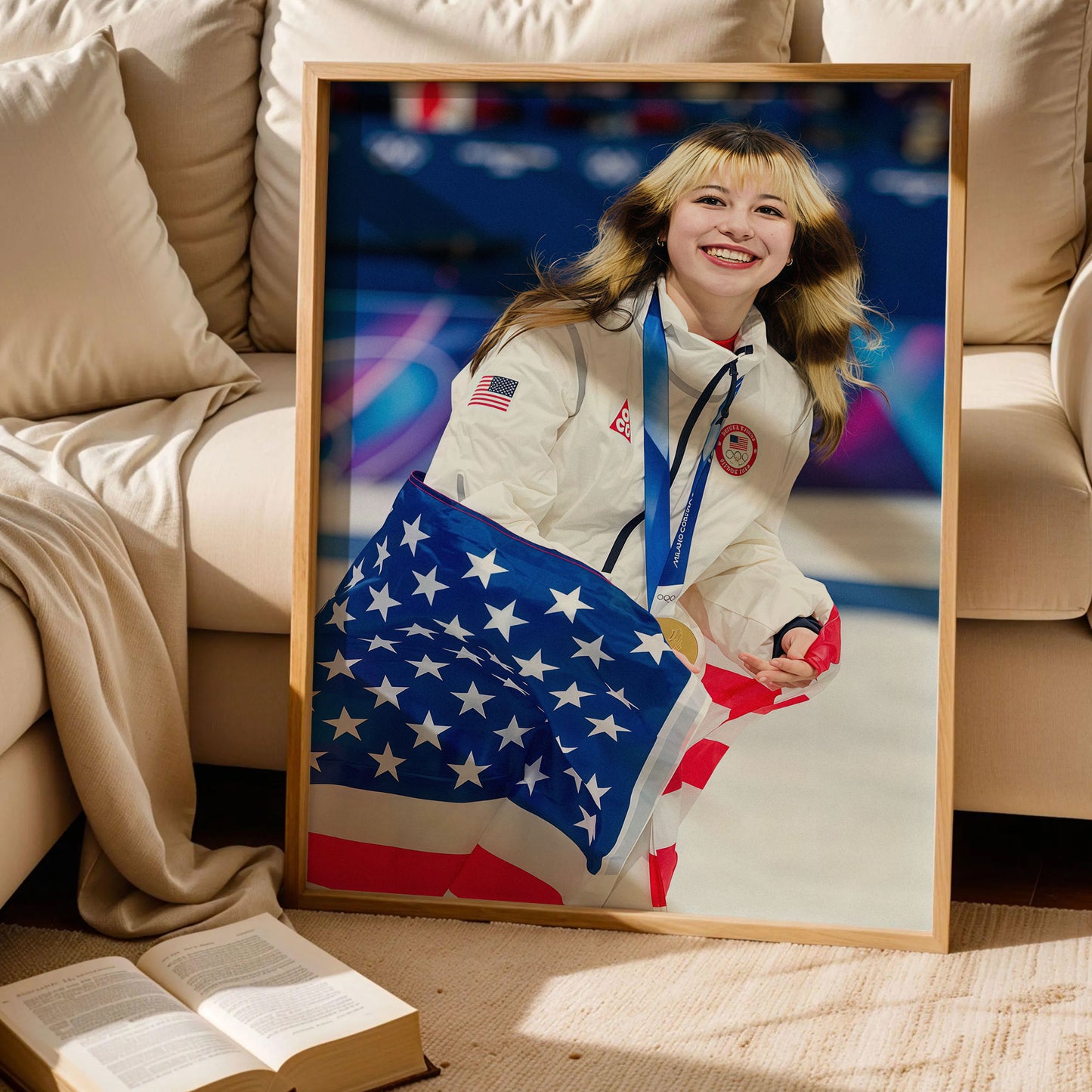 Alysa Liu Olympic Ice Skater Wall Art