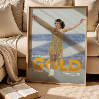 Alysa Liu Olympic Figure Skater Poster