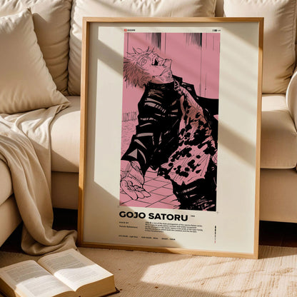 Satoru Gojo Manga Wall Art