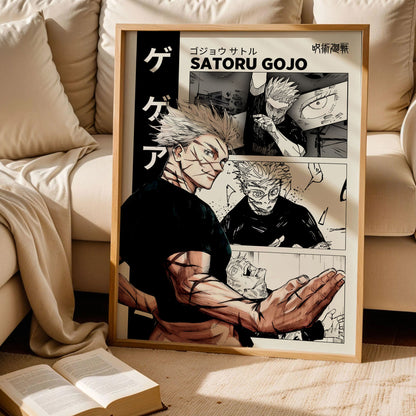 Gojo Satoru JJK Anime Print