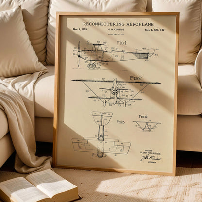 Vintage Aviation Pilot Poster