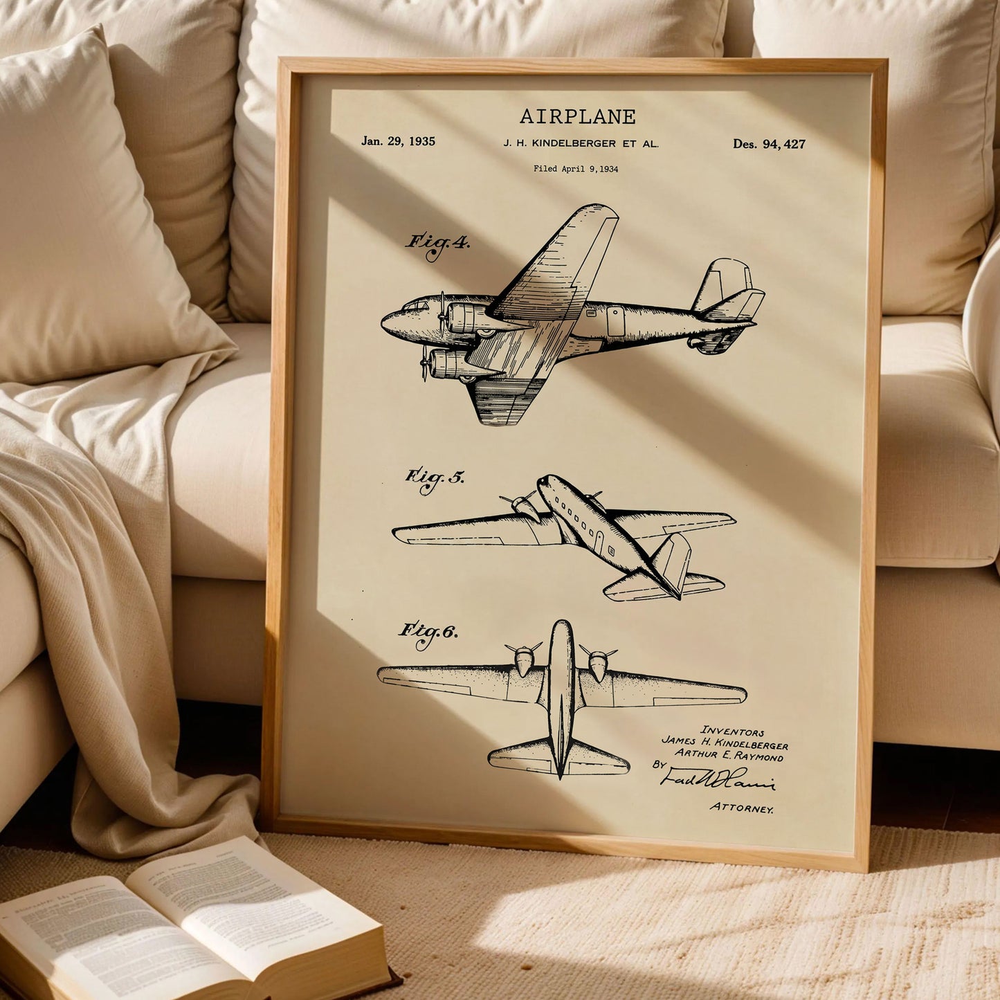 Vintage Aviation Pilot Poster