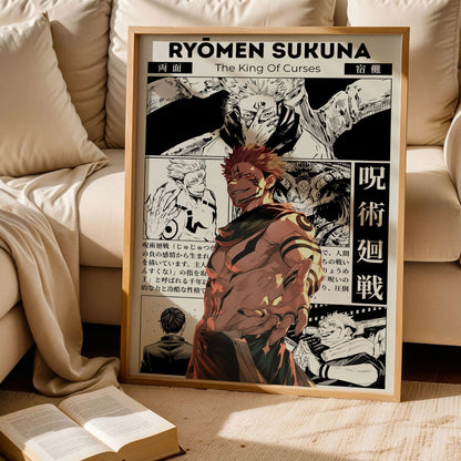 Ryomen Sukuna Jujutsu Kaisen Anime Poster