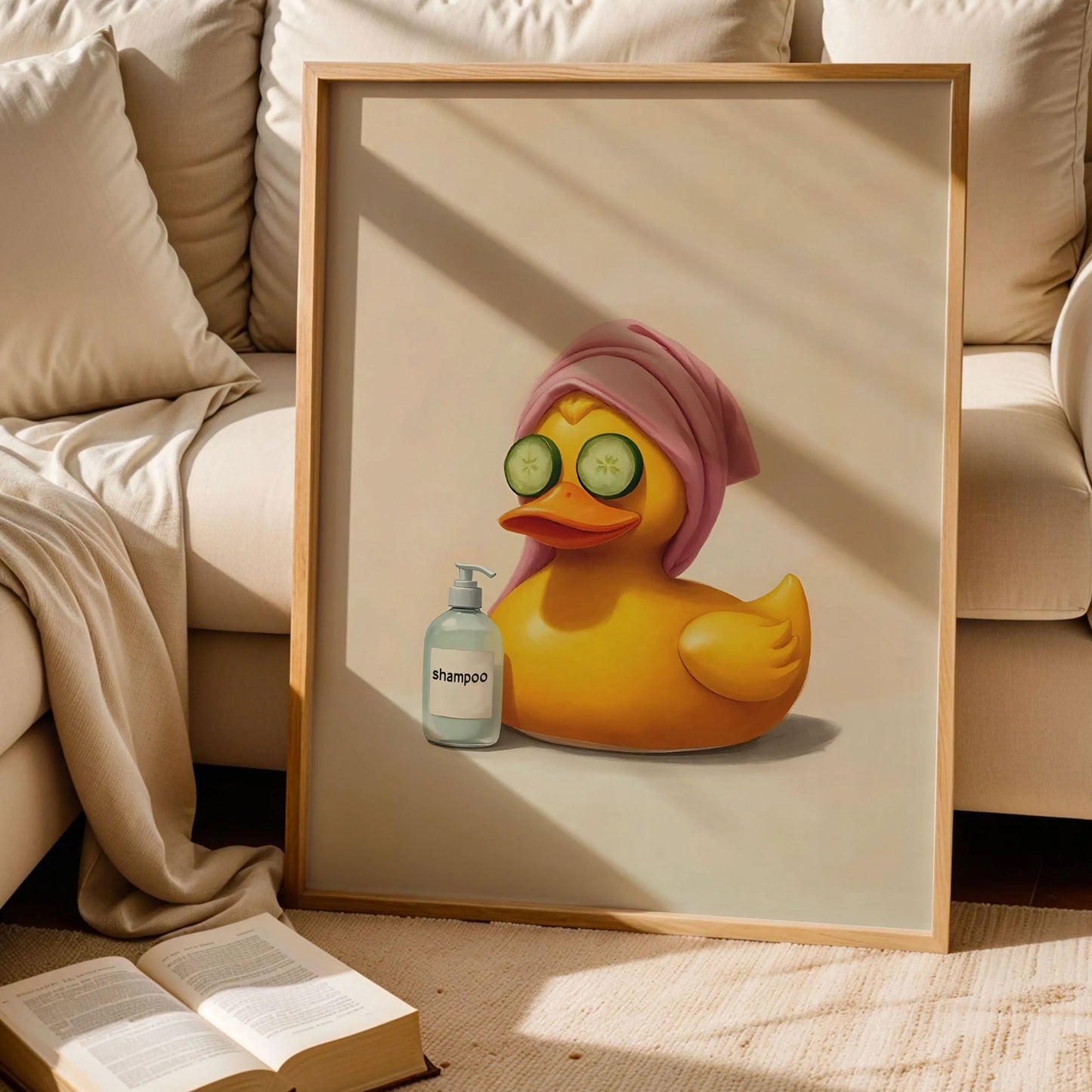 Funny Duck Bathroom Print