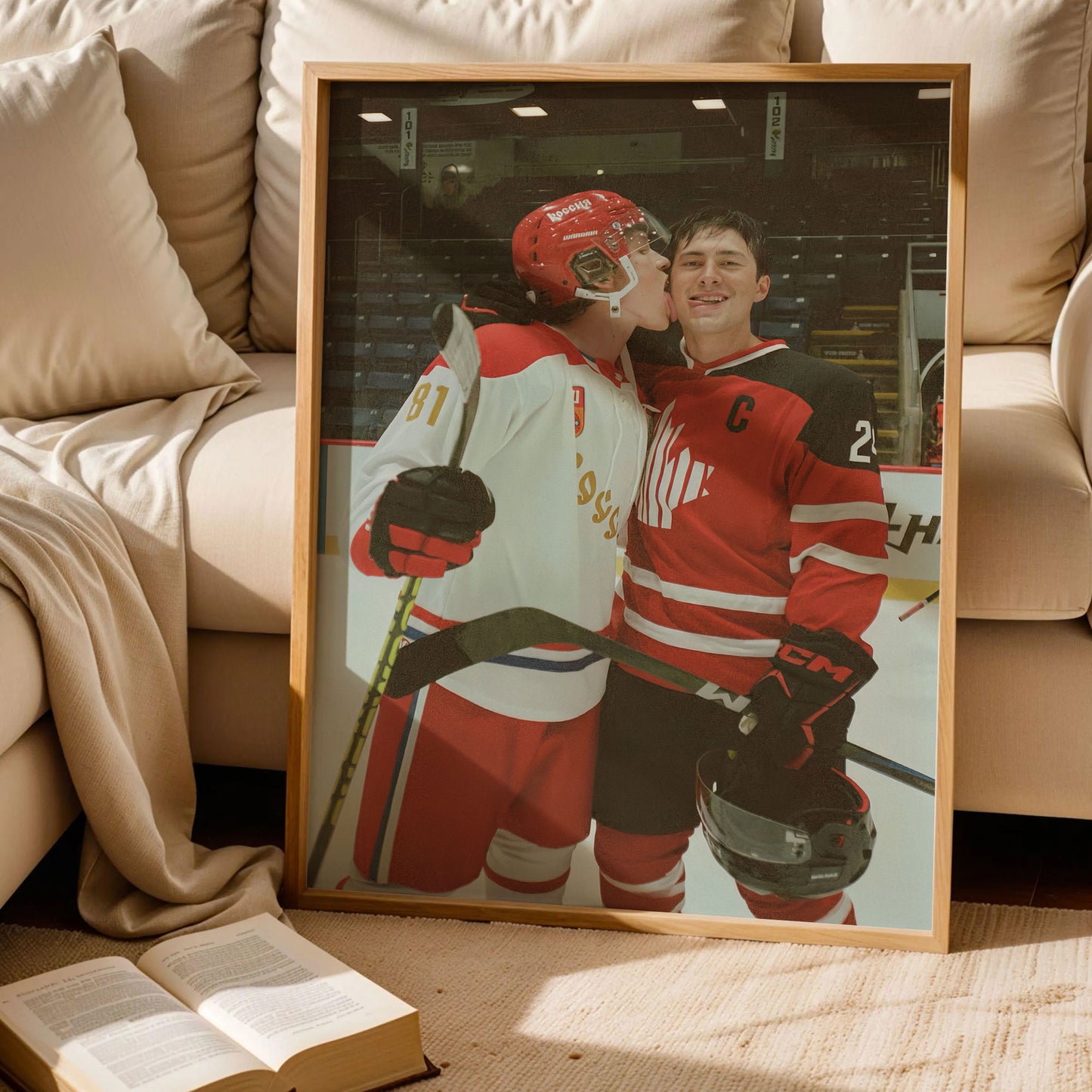 Heated Rivalry Hockey Romance Wall Art