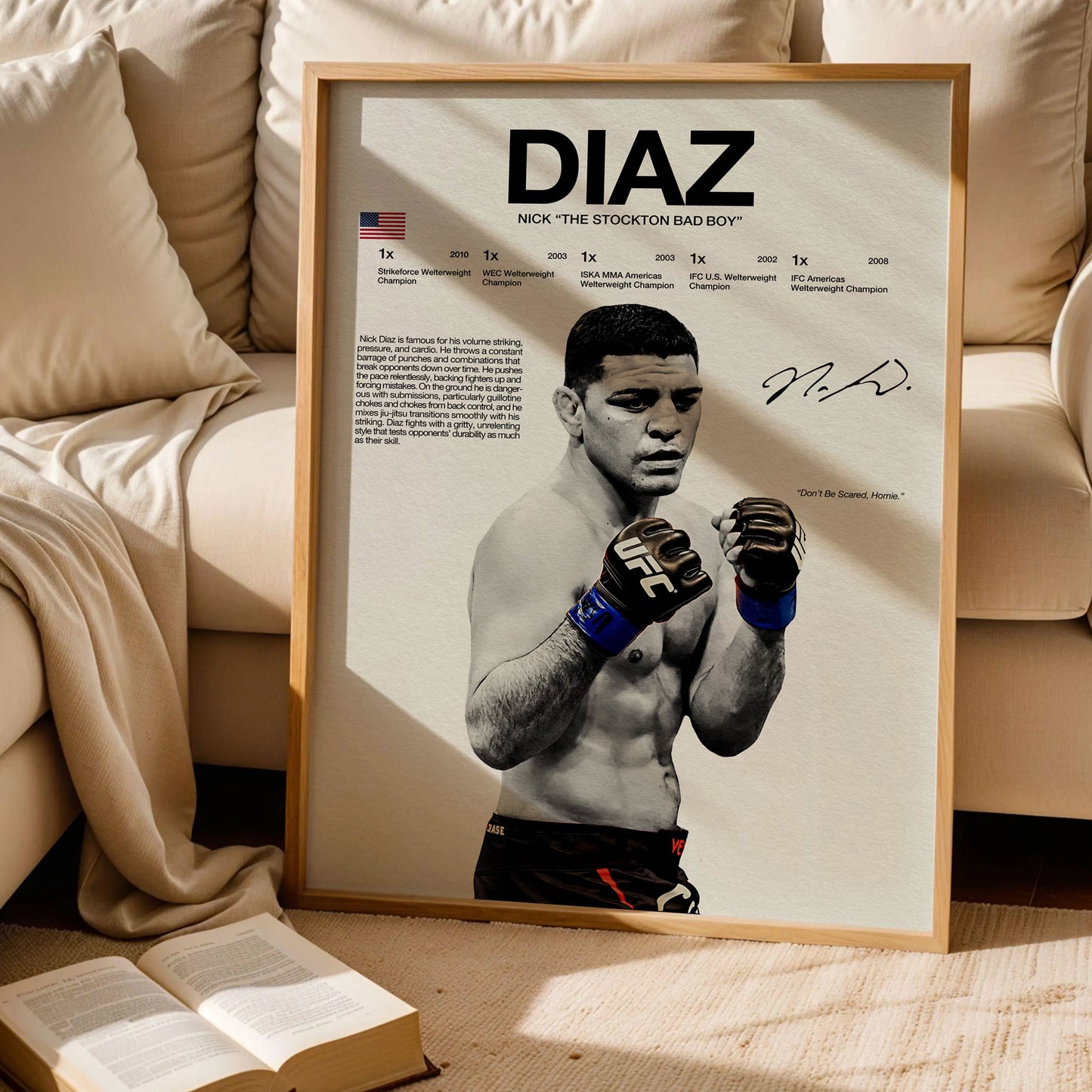 Nate Diaz UFC Poster