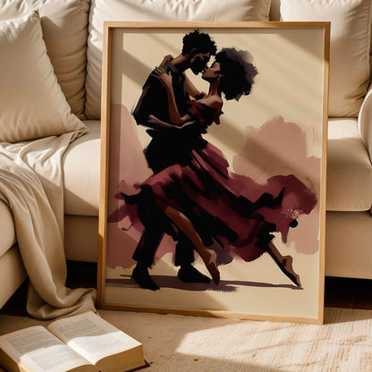 Black Couple Love Art