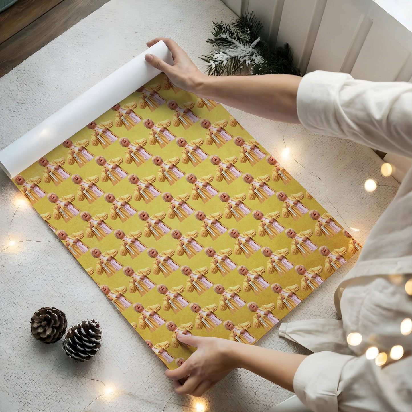 Funny Sitcom Wrapping Paper Retro TV Show Gift Wrap