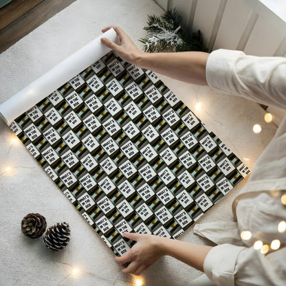 Brad Pitt Meme Wrapping Paper Se7en Movie Gift