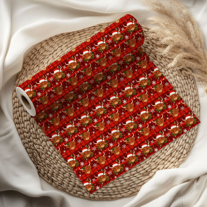 Funny Buffalo Santa Wrapping Paper