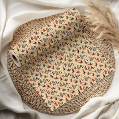 Raccoon Feral Christmas Wrapping Paper