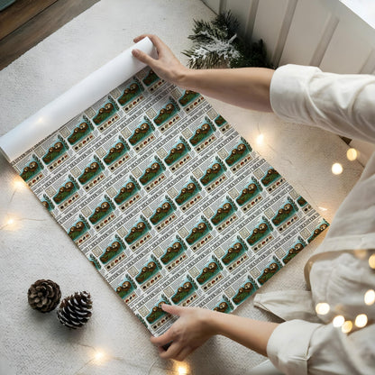Sea Otter Wrapping Paper Cute Ocean Animal Gift Wrap