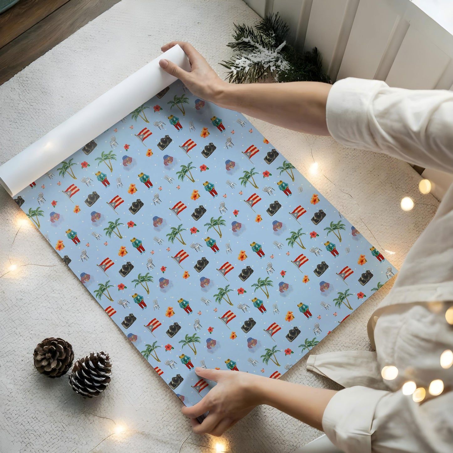 DeBi Tirar Mas Fotos Wrapping Paper Funny Meme Gift Wrap