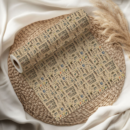 Attack on Titan Xmas Gift Wrap with Holiday