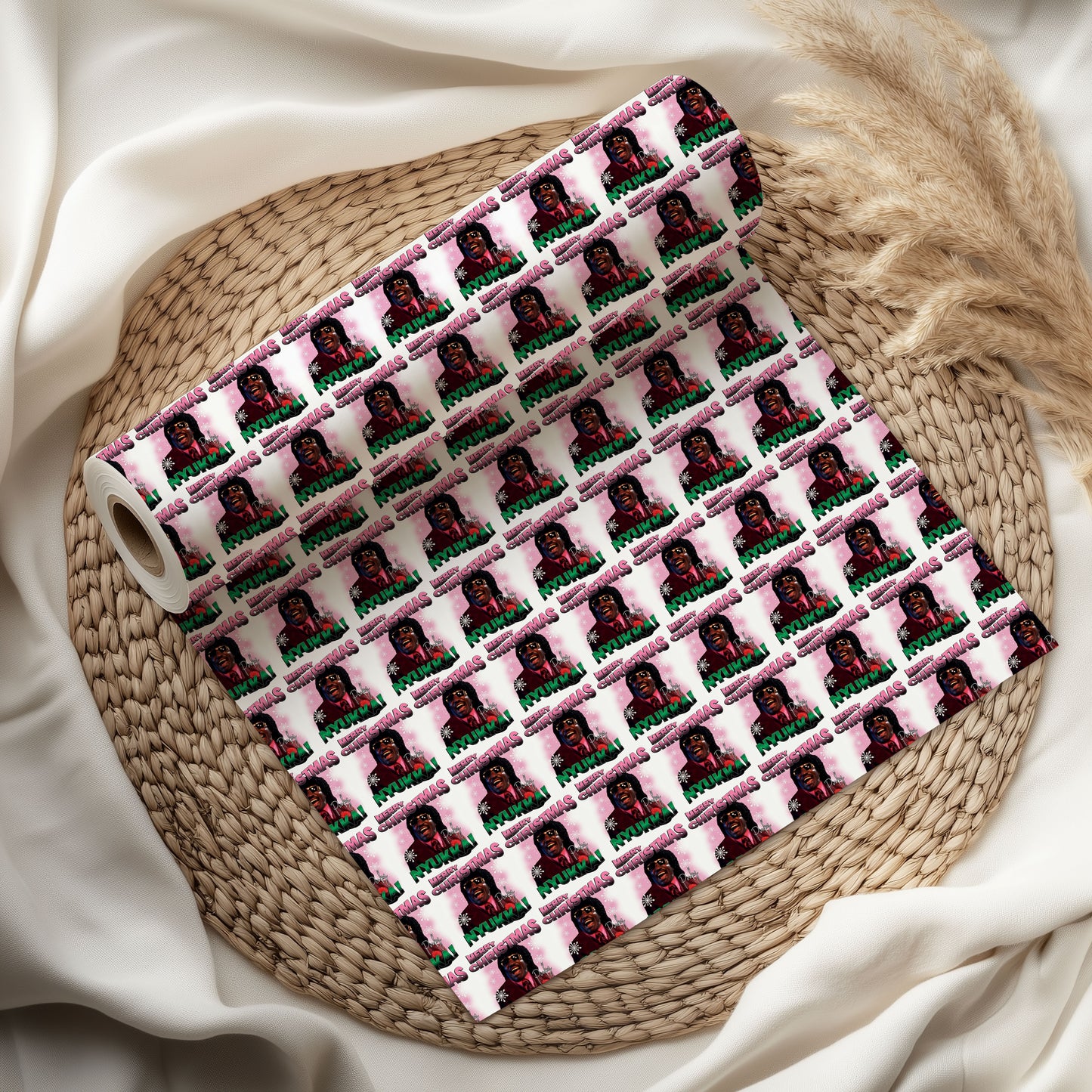 Pinky Nucca Merry Christmas Wrapping Paper