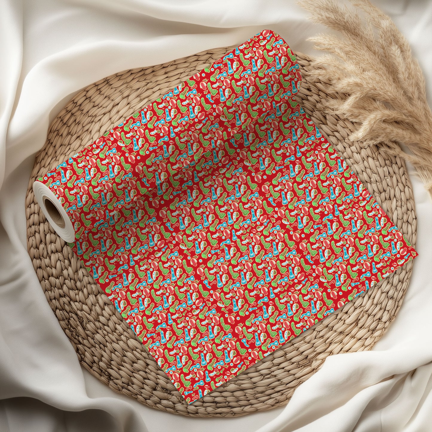 Funny Adult Christmas Wrapping Paper Roll