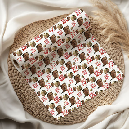 What's In the Box Wrapping Paper Christmas Gift
