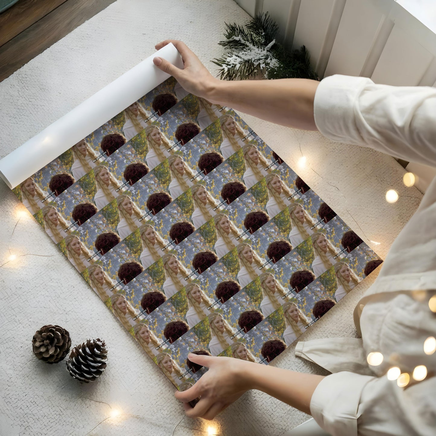 Galadriel Wrapping Paper Lord of the Rings Gift Wrap