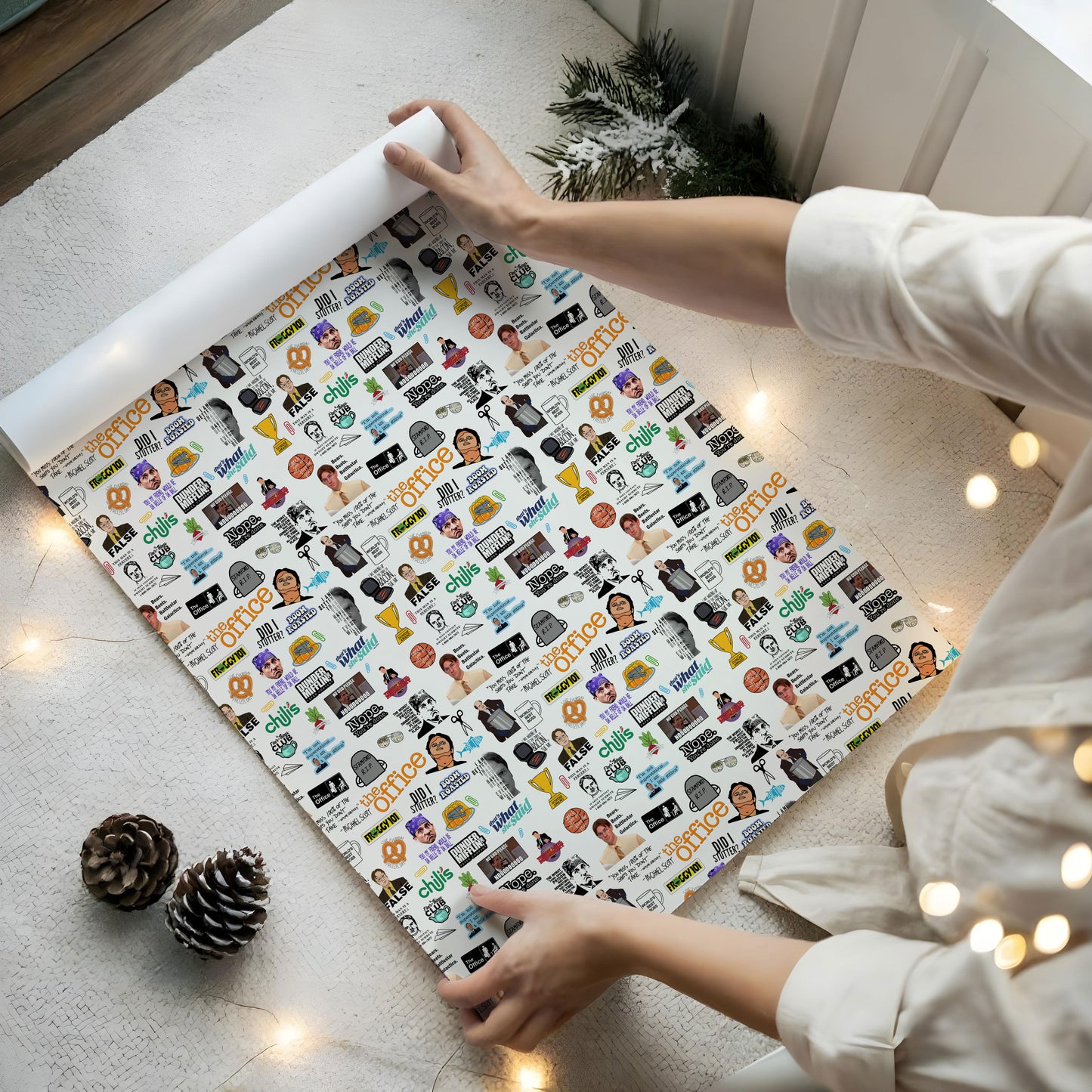 The Office Wrapping Paper Funny TV Show Gift Paper