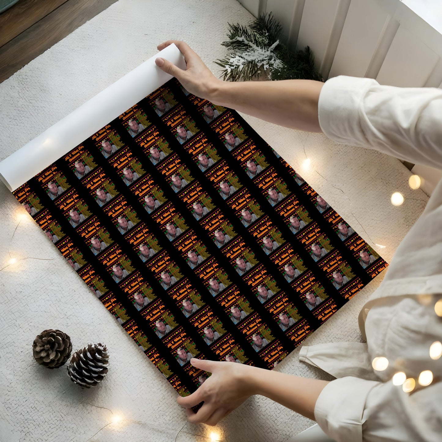 Crawler Beverages Wrapping Paper Funny Christmas Paper