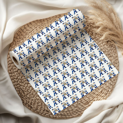 Baseball Christmas Wrapping Paper