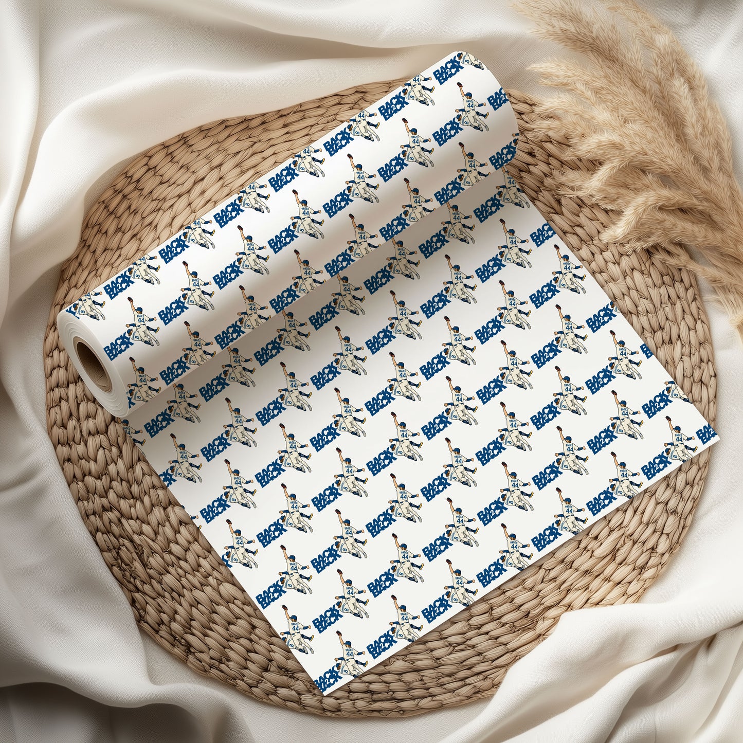 Baseball Christmas Wrapping Paper