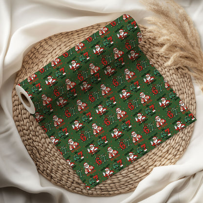 6 7 Santa Clause Xmas Wrapping Paper