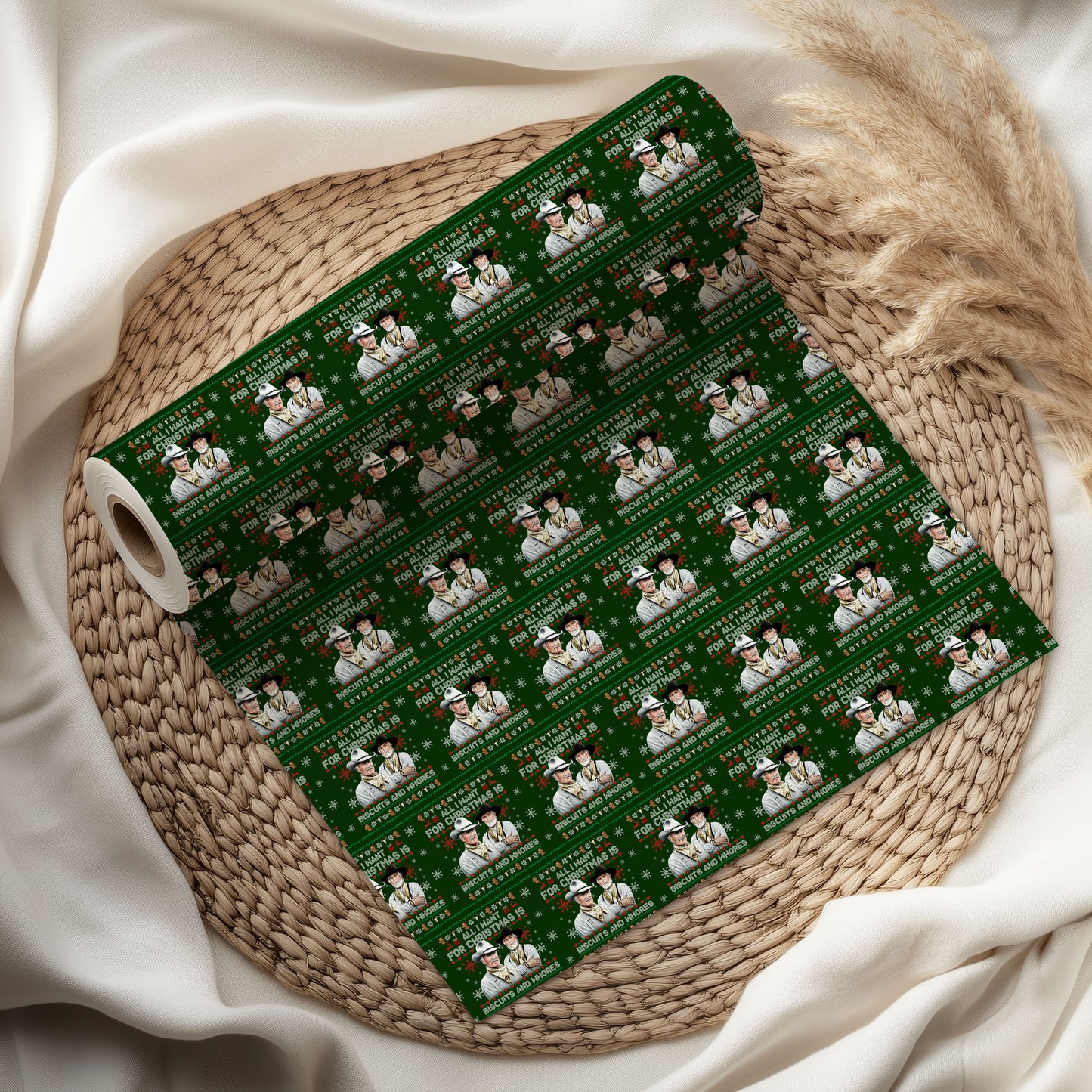 Lonesome Dove Christmas Wrapping Paper Roll