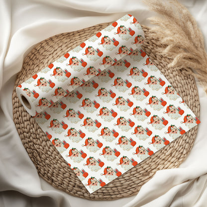 Diet Coke Santa Wrapping Paper