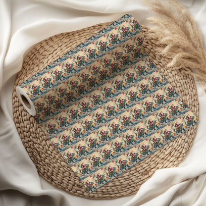 Godzilla Santa Wrapping Paper