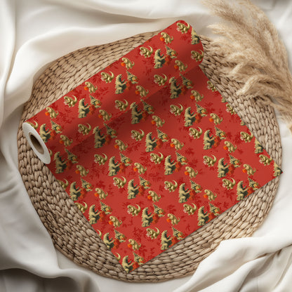 Godzilla Christmas Wrapping Paper