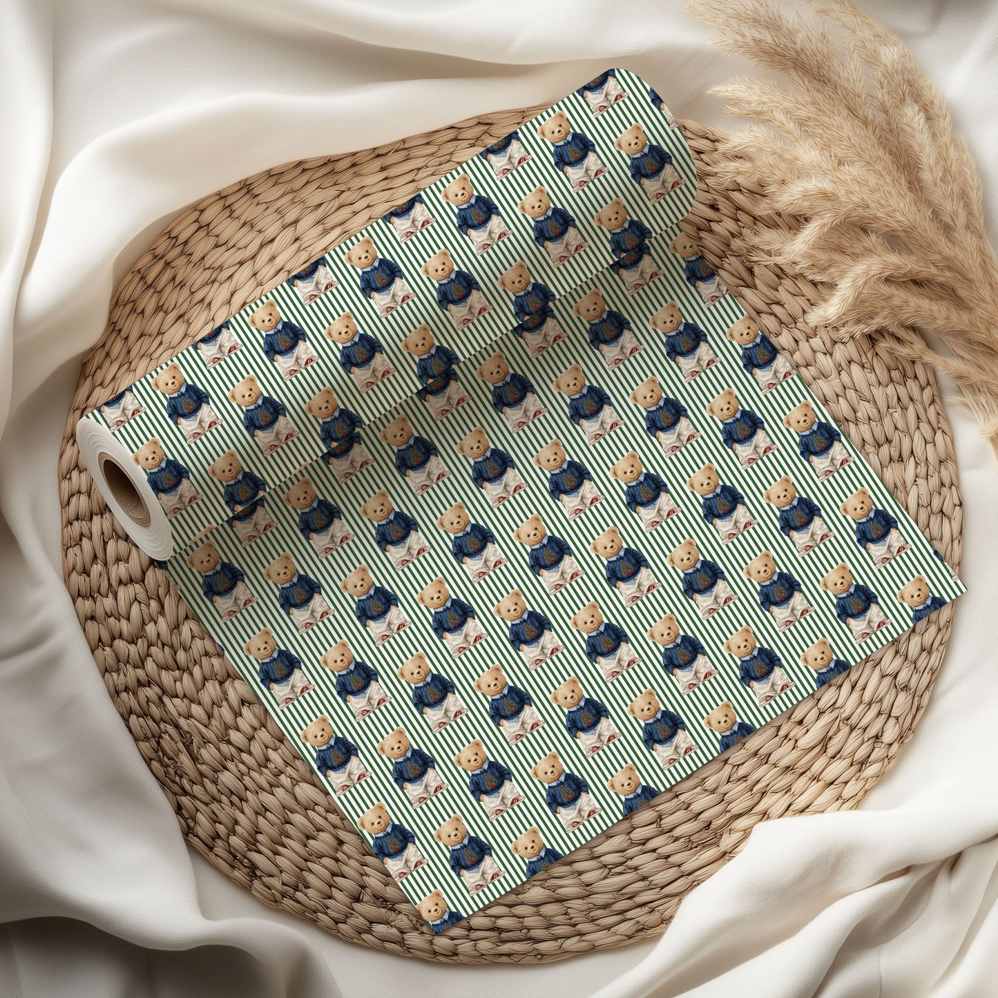 Teddy Wrapping Paper Holiday Gift