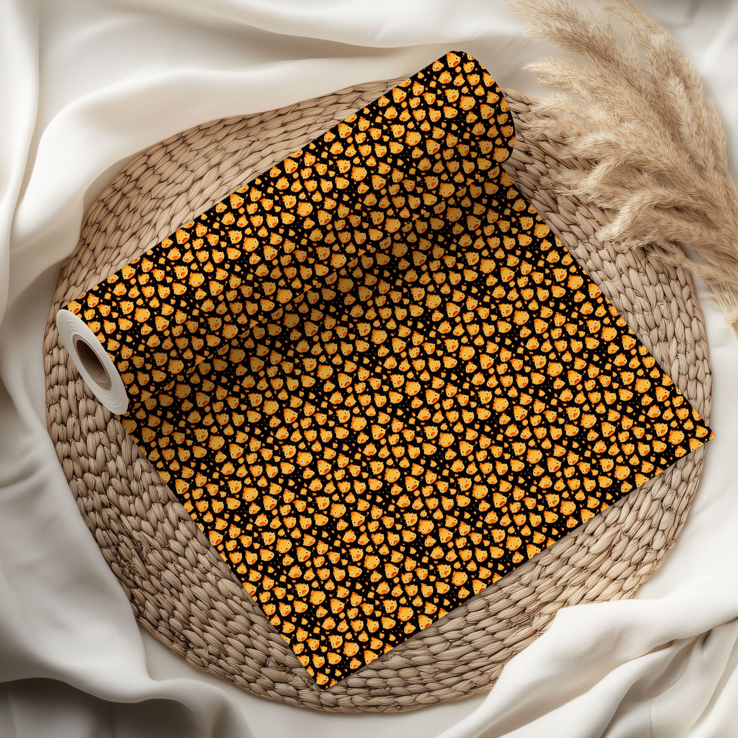 Cute Calcifer Studio Ghibli Wrapping Paper