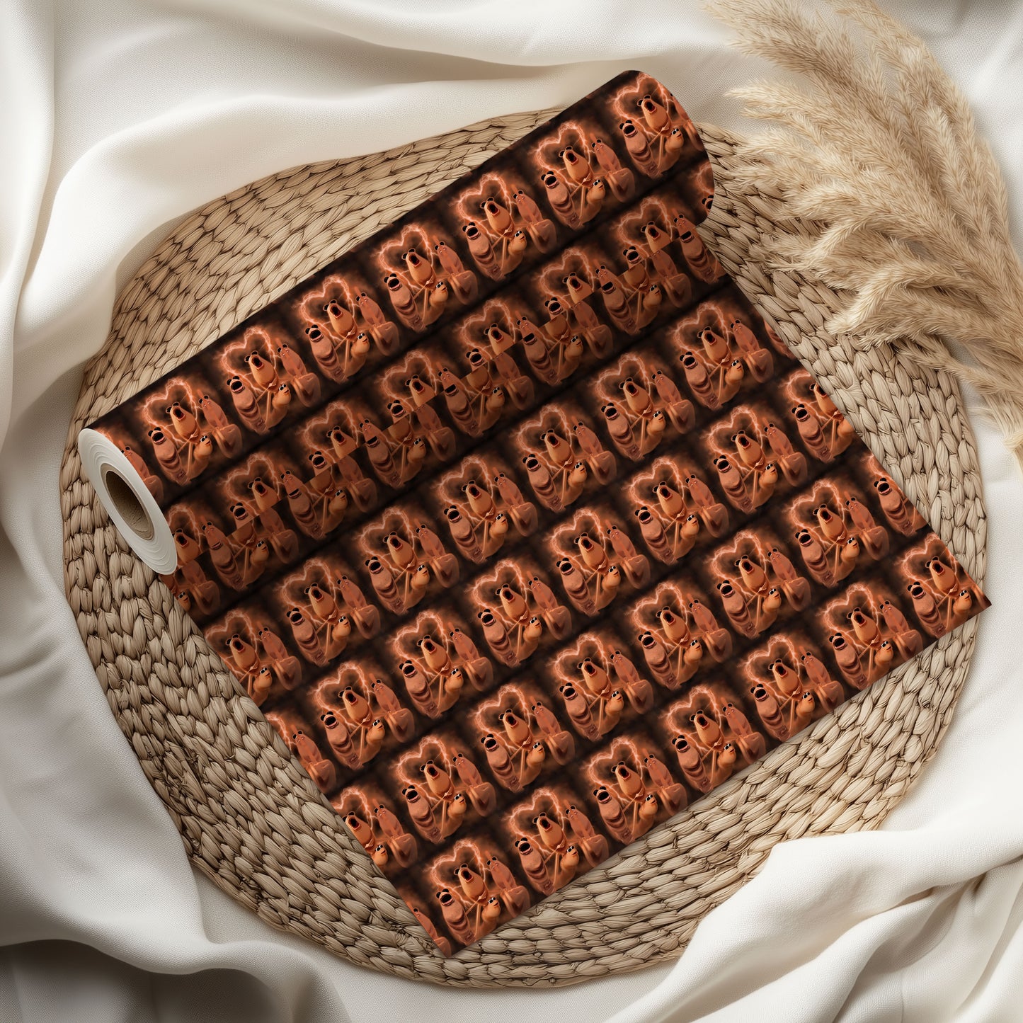 Marcus the Worm Christmas Meme Wrap Gift