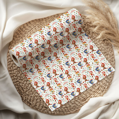 Sonic Christmas Wrapping Paper