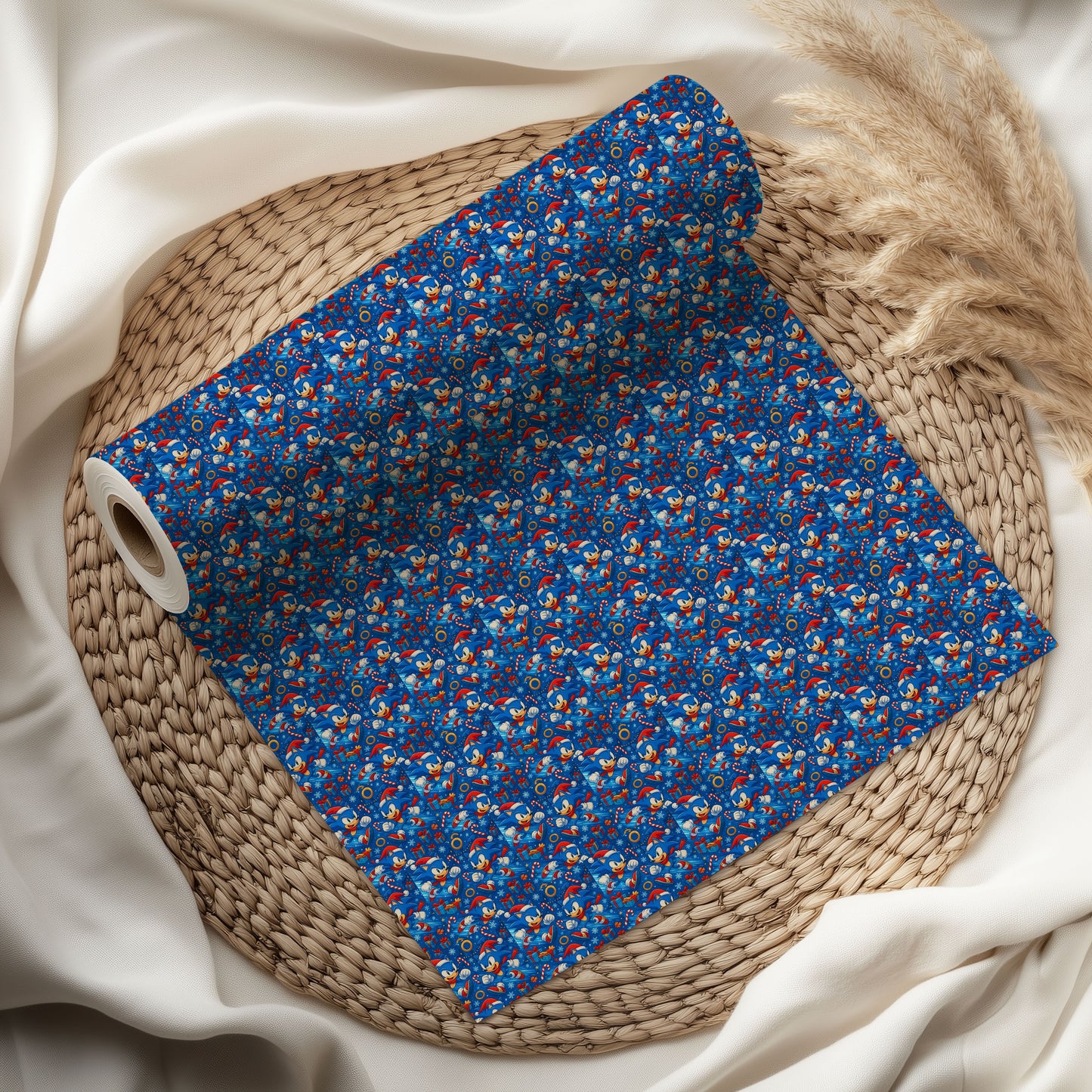 Sonic Christmas Wrapping Paper Sheets