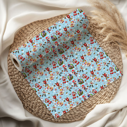 Sonic Hedgehog Christmas Wrapping Paper