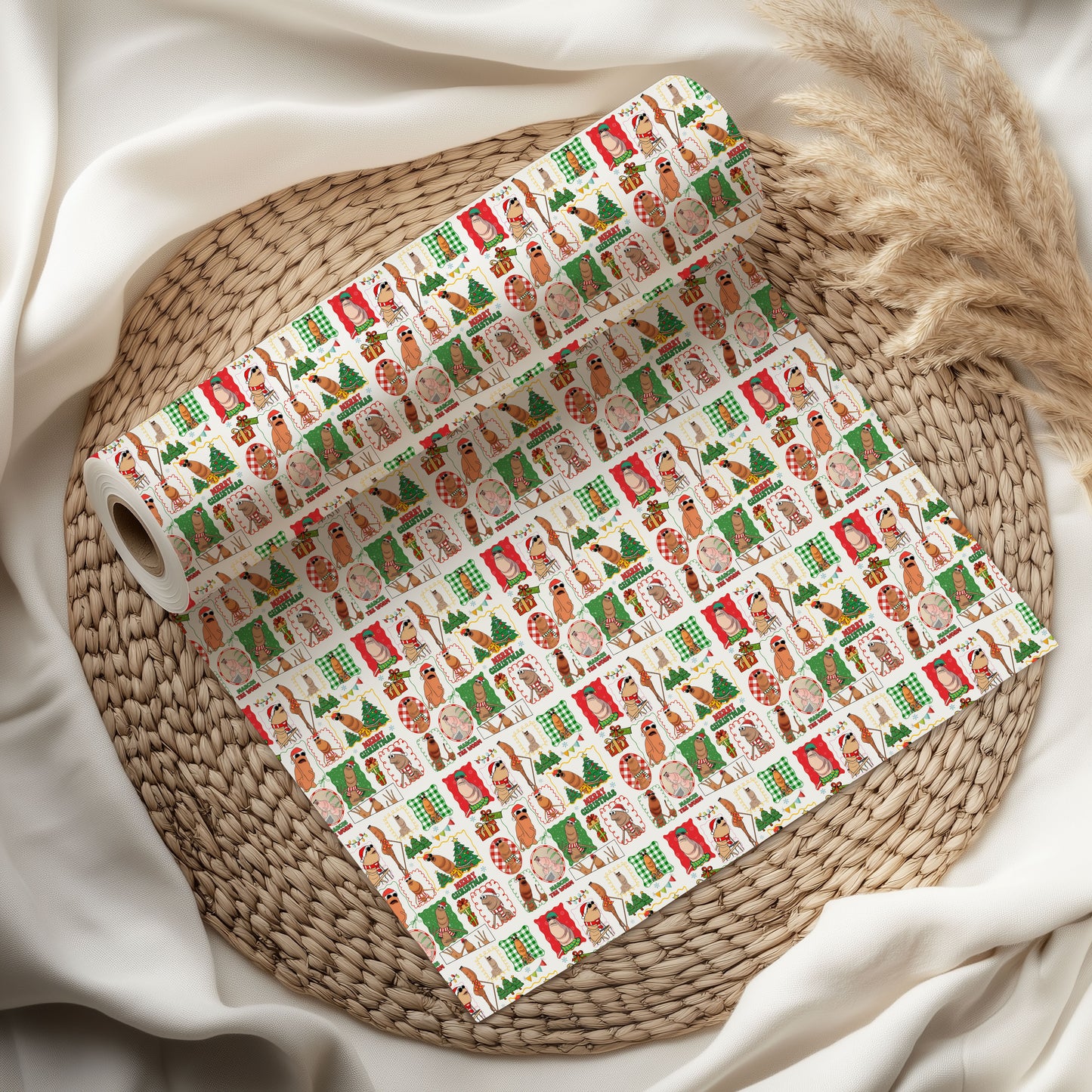 Marcus The Worm Christmas Wrapping Paper