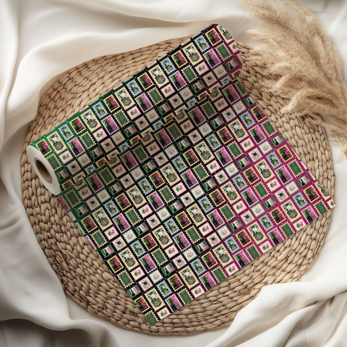 Emerald Witch Wrapping Paper Roll