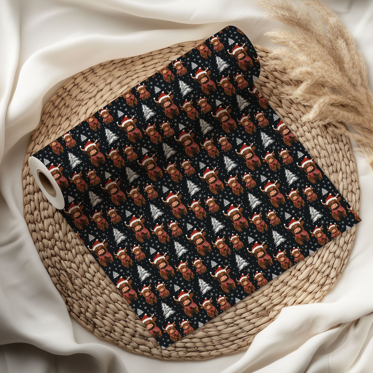 Mooey Christmas Cows Wrapping Paper