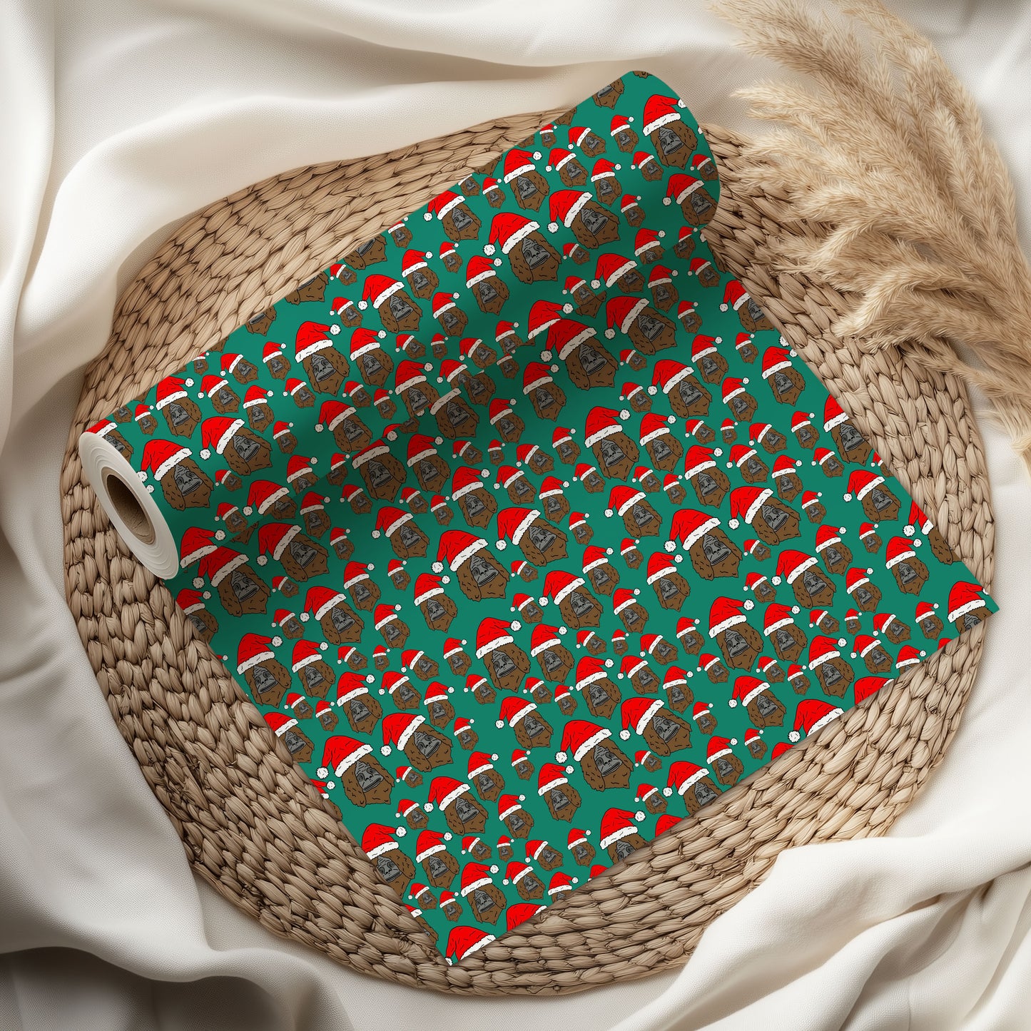 Santa Sassy the Sasquatch Wrapping Paper