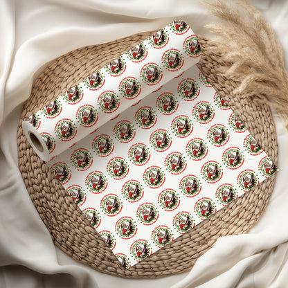 Funny Santa Adult Christmas Wrapping Paper Roll